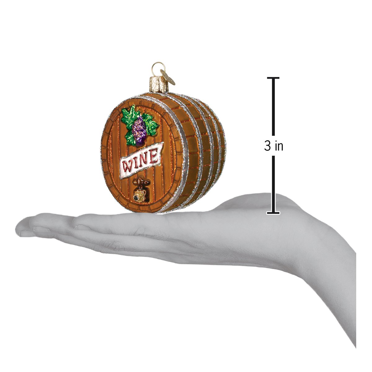 Wine Barrel Christmas Ornament - Thumbnail 5