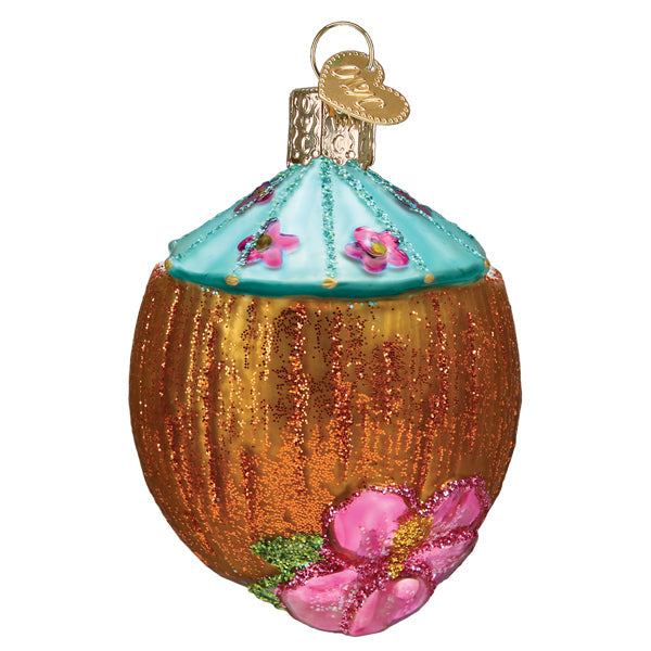 Tropical Coconut Drink Ornament - Thumbnail 3