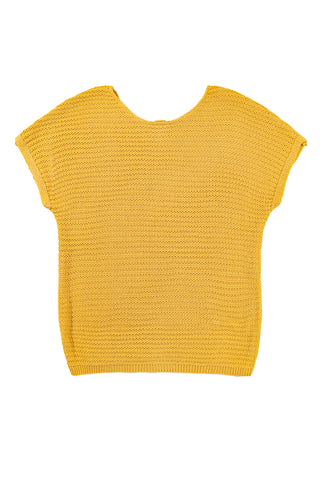 Ginger Solid Loose Knit Short Dolman Sleeve Sweater, A Blissfully Beautiful Boutique - A Blissfully Beautiful Boutique