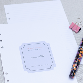 A5 Refills for Meal Planning, To-Do Lists & Notes, momAgenda - A Blissfully Beautiful Boutique