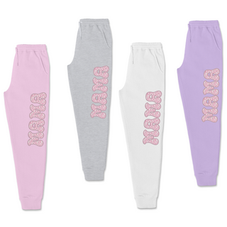 Pink and Fuzzy Mama Joggers, Tea Shirt Shoppe - A Blissfully Beautiful Boutique