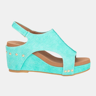 Melissa Color Pop Wedge – Slingback Denim Platform in 3 Bright Shades, MODAPASSO - A Blissfully Beautiful Boutique