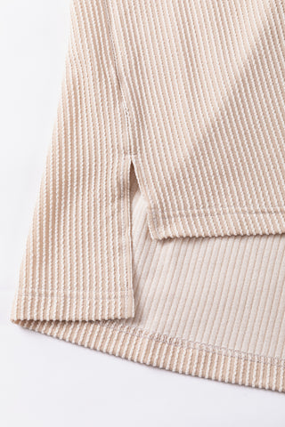 Parchment Sequin Patch Chest Pocket Corded Shacket, A Blissfully Beautiful Boutique - A Blissfully Beautiful Boutique