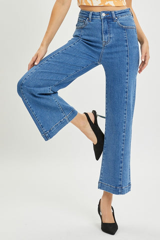 Risen Full Size High Rise Wide Leg Jeans, Trendsi - A Blissfully Beautiful Boutique