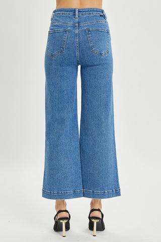 Risen Full Size High Rise Wide Leg Jeans, Trendsi - A Blissfully Beautiful Boutique