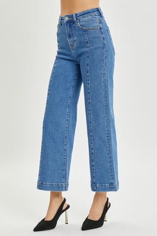 Risen Full Size High Rise Wide Leg Jeans, Trendsi - A Blissfully Beautiful Boutique