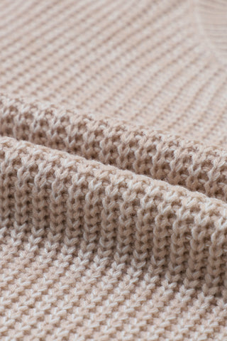 Parchment Cable Knit Sleeve Drop Shoulder Sweater, A Blissfully Beautiful Boutique - A Blissfully Beautiful Boutique