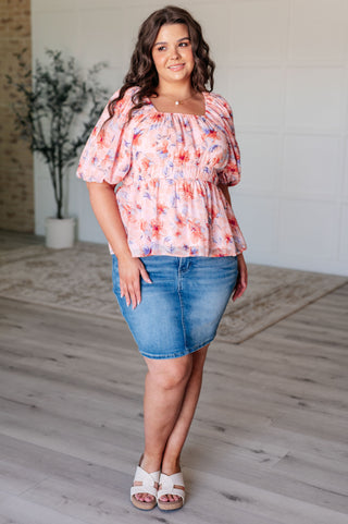 A Powerful Force Square Neck Balloon Sleeve Blouse, Ave Shops - A Blissfully Beautiful Boutique