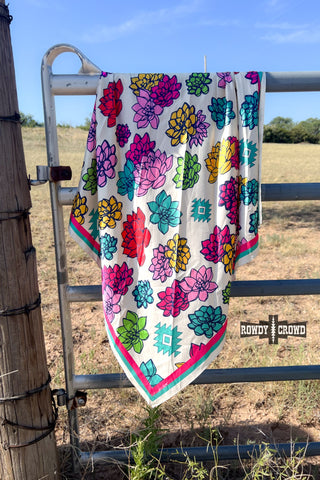 Fabulous Flower Wild Rag/ Scarf, Rowdy Crowd Clothing - A Blissfully Beautiful Boutique