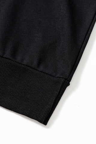 Black Tinsel Game Day Drop Shoulder Graphic Sweatshirt, A Blissfully Beautiful Boutique - A Blissfully Beautiful Boutique