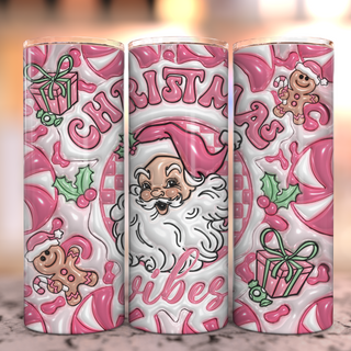 Christmas Vibes Stainless Steel Tumbler, Tea Shirt Shoppe - A Blissfully Beautiful Boutique
