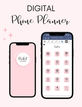 Digital Phone Planner Pink, Jessica Autumn - A Blissfully Beautiful Boutique