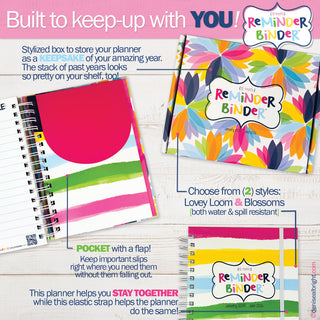 NEW! 2025-26 Reminder Binder® Planner | January 2025 - June 2026, DAS - A Blissfully Beautiful Boutique
