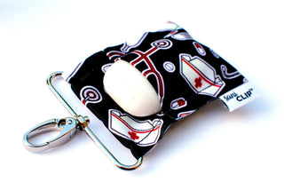 SaniClip Hand Sanitizer Holder - made to order, LippyClip® - A Blissfully Beautiful Boutique
