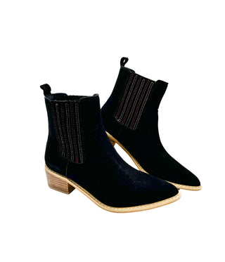 Leonor Suede Ankle Boot in Black, Ave Shops - A Blissfully Beautiful Boutique