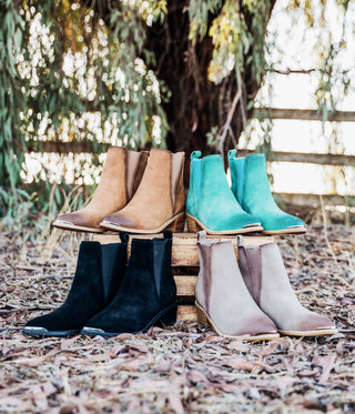 Wylie Suede Ankle Boot in Tan, Ave Shops - A Blissfully Beautiful Boutique