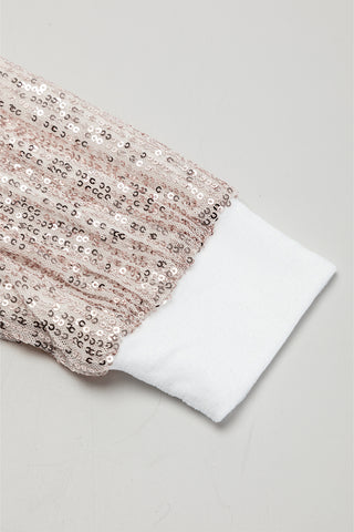 White Sequin Puff Sleeve Shift Mini Dress, A Blissfully Beautiful Boutique - A Blissfully Beautiful Boutique