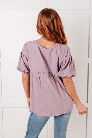 Pleasantly Perfect Bubble Sleeve Peasant Blouse, Ave Shops - A Blissfully Beautiful Boutique