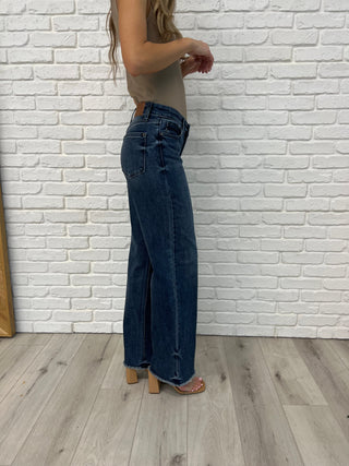 Addie Mid Rise Vintage Wash Wide Leg Jeans, Ave Shops - A Blissfully Beautiful Boutique