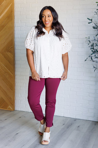 I'll Let You Know Eyelet Lace Blouse, Ave Shops - A Blissfully Beautiful Boutique