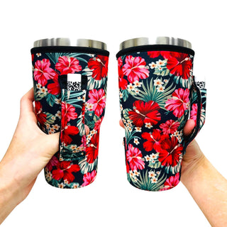 Hibiscus 30oz Tumbler Handler™, Drink Handlers - A Blissfully Beautiful Boutique
