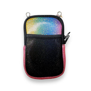 Iridescent Rainbow Clip On Pocket Attachment, Drink Handlers - A Blissfully Beautiful Boutique