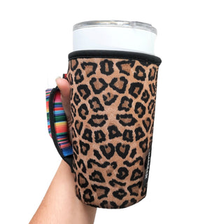 Leopard w/ Serape 20oz Large Coffee / Tea / Tumbler Handler™, Drink Handlers - A Blissfully Beautiful Boutique