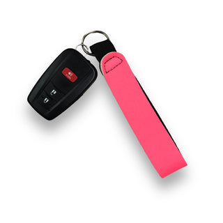 Neon Pink Wristlet Keychain, Drink Handlers - A Blissfully Beautiful Boutique