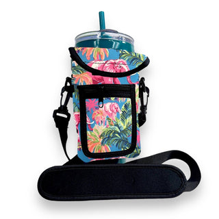 Preppy Elephant Wrap Around Drink Pocket, Drink Handlers - A Blissfully Beautiful Boutique