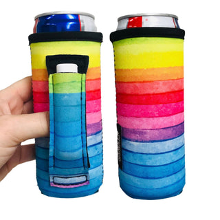 Rainbow 12oz Slim Can Handler™, Drink Handlers - A Blissfully Beautiful Boutique