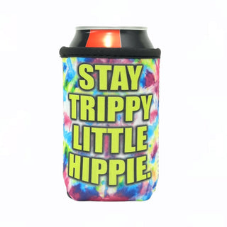 Stay Trippy Little Hippie 12oz Regular Can Sleeve - Limited Edition*, Drink Handlers - A Blissfully Beautiful Boutique