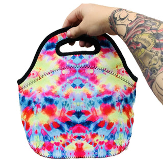 Tie Dye Lunch Bag Tote, Drink Handlers - A Blissfully Beautiful Boutique