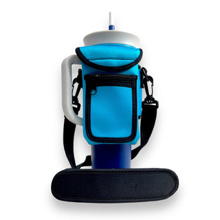 Turquoise Wrap Around Drink Pocket, Drink Handlers - A Blissfully Beautiful Boutique