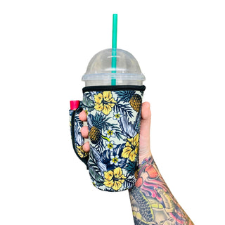 Yellow Isle 20oz Large Coffee / Tea / Tumbler Handler™, Drink Handlers - A Blissfully Beautiful Boutique