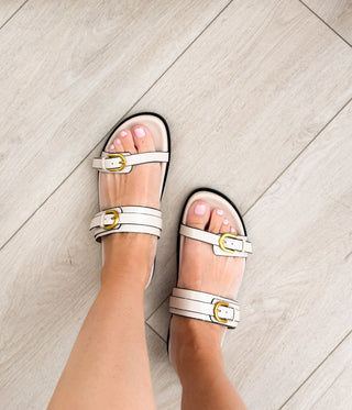 Tess Sandal in Cream, Ave Shops - A Blissfully Beautiful Boutique
