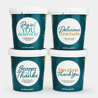 Thank You Ice Cream Gift - 4 Pints, eCreamery - A Blissfully Beautiful Boutique