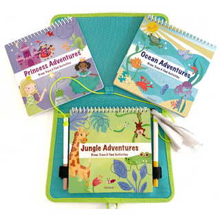 Totebook Kids Dry Erase Activity Kit - Set of 3 Books, UnbuckleMe® - A Blissfully Beautiful Boutique