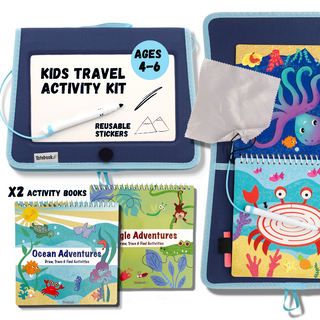 Totebook Kids Dry Erase Activity Kit - Set of 2 Books, UnbuckleMe® - A Blissfully Beautiful Boutique