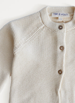 Ivory Knit Cardigan, Timo & Violet - A Blissfully Beautiful Boutique