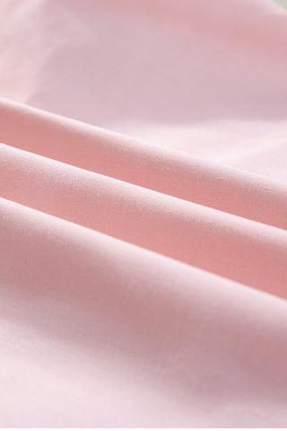 Light Pink Layered Ric Rac Cap Sleeve Frilled Neck Blouse