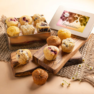 Muffin Assortment Tin, Dulcet Gift Baskets - A Blissfully Beautiful Boutique