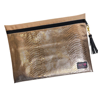 Rose Gold Python, Makeup Junkie Bags - A Blissfully Beautiful Boutique
