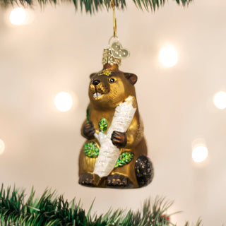 Eager Beaver Ornament, Old World Christmas - A Blissfully Beautiful Boutique