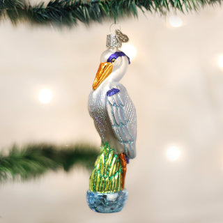 Great Blue Heron Ornament, Old World Christmas - A Blissfully Beautiful Boutique