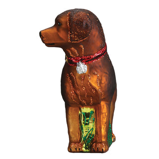 Standing Chocolate Lab Ornament, Old World Christmas - A Blissfully Beautiful Boutique