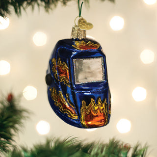 Welding Helmet Ornament, Old World Christmas - A Blissfully Beautiful Boutique