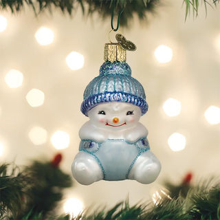 Snow Baby Boy Ornament, Old World Christmas - A Blissfully Beautiful Boutique