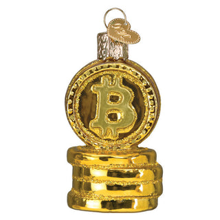 Bitcoin Ornament, Old World Christmas - A Blissfully Beautiful Boutique