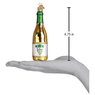 White Wine Bottle Ornament, Old World Christmas - A Blissfully Beautiful Boutique