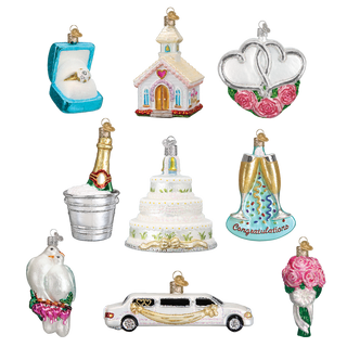 Just Married Collection Ornaments, Old World Christmas - A Blissfully Beautiful Boutique